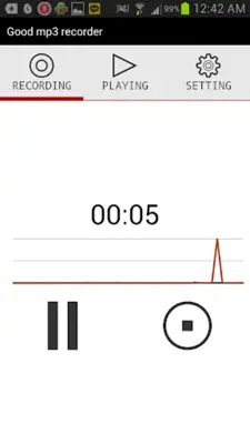 Good mp3 recorder android App screenshot 2